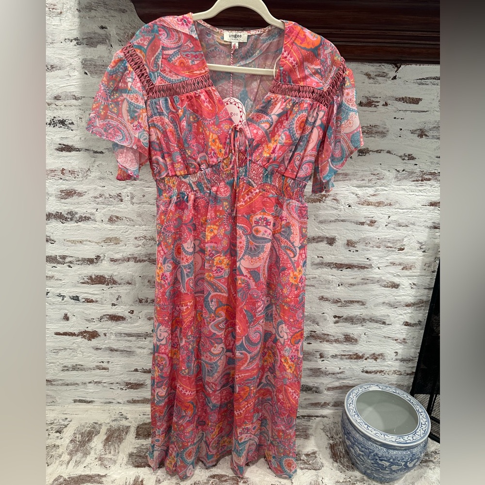 Umgee Paisley Pattern Dress